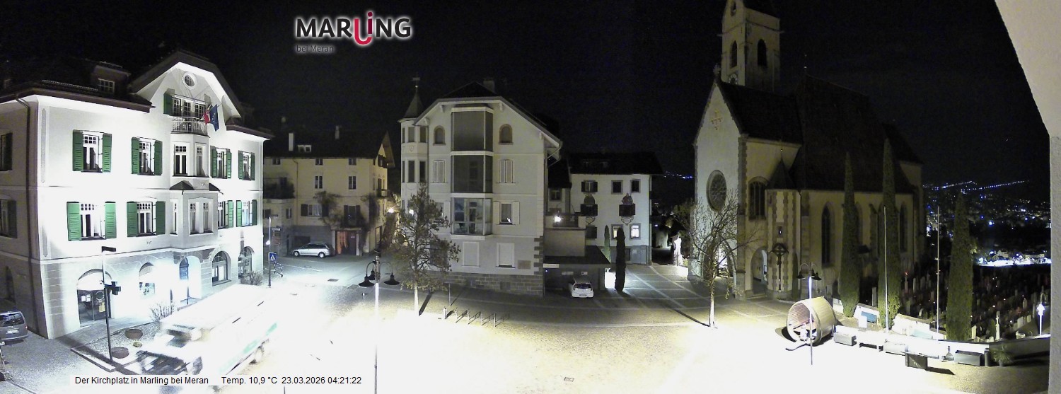 Archiv Foto Webcam Pfarrkirche Maria Himmelfahrt Marling