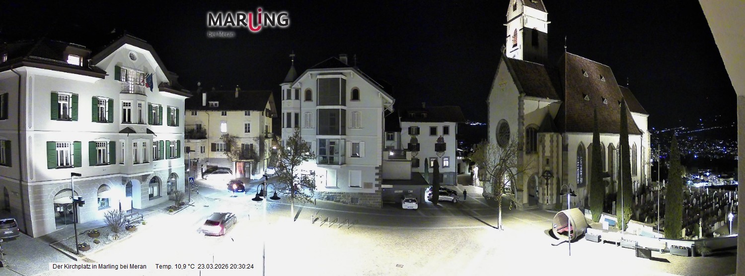Archiv Foto Webcam Pfarrkirche Maria Himmelfahrt Marling
