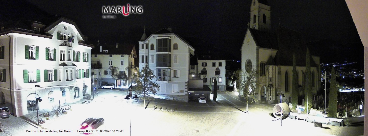 Archiv Foto Webcam Pfarrkirche Maria Himmelfahrt Marling
