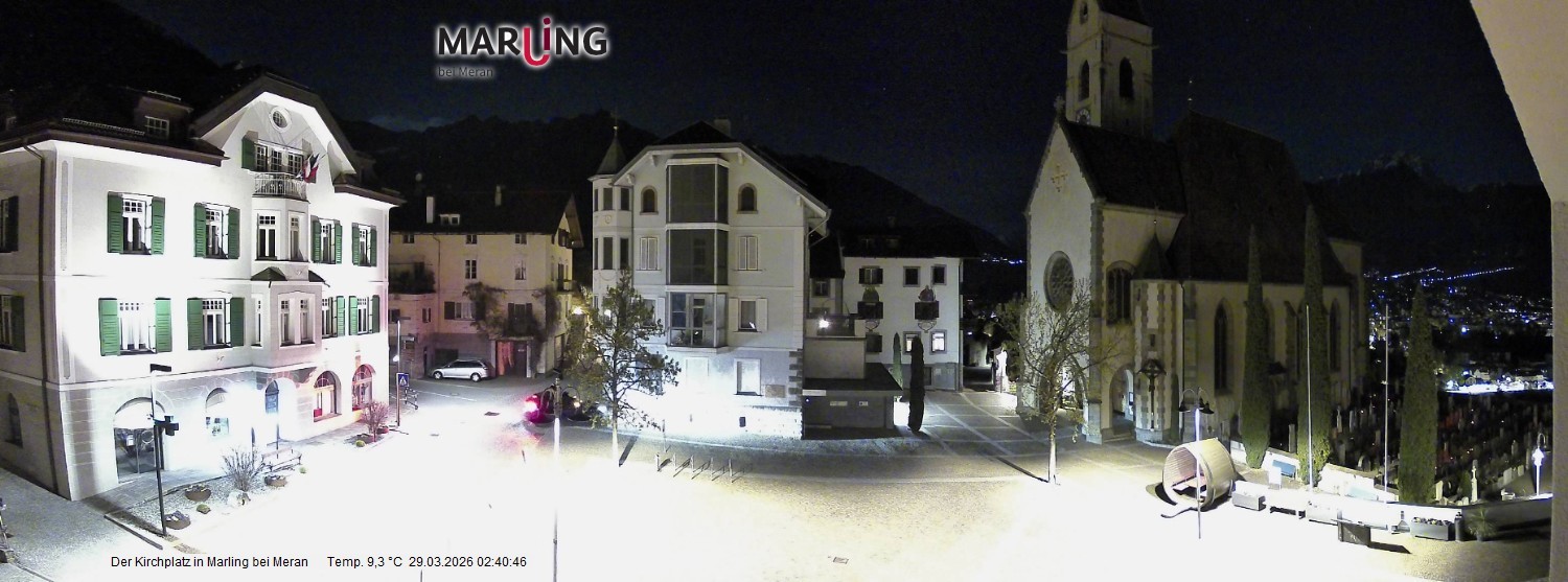 Archiv Foto Webcam Pfarrkirche Maria Himmelfahrt Marling