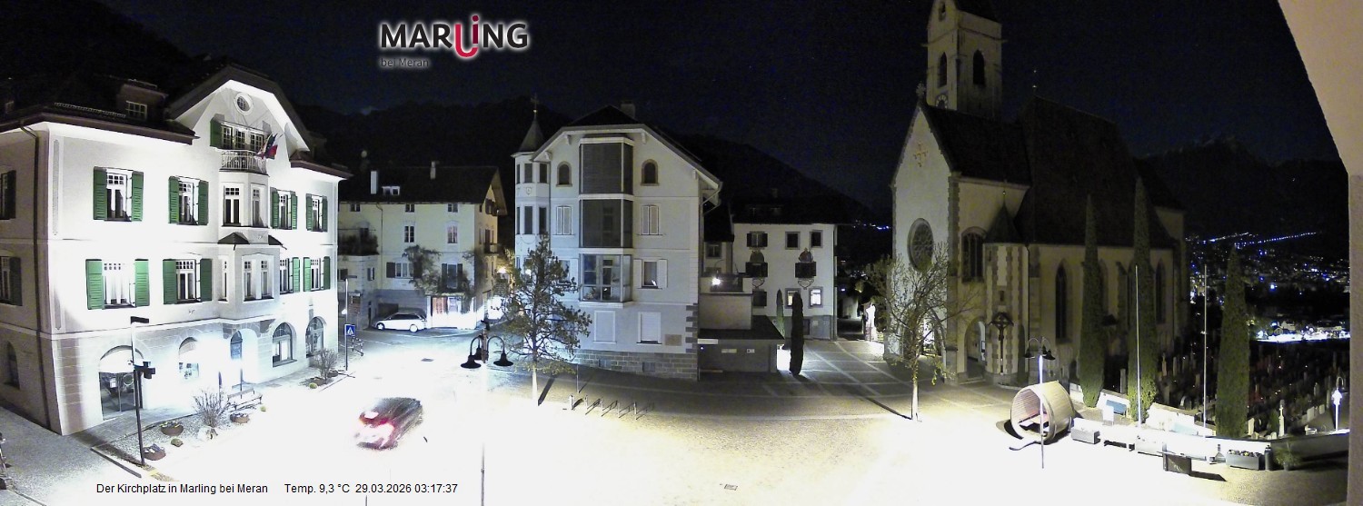 Archiv Foto Webcam Pfarrkirche Maria Himmelfahrt Marling
