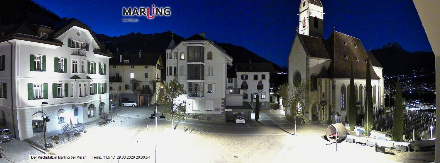 Archiv Foto Webcam Pfarrkirche Maria Himmelfahrt Marling