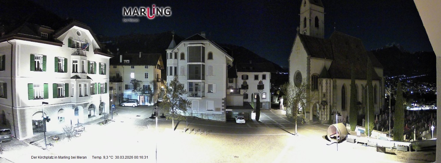 Archiv Foto Webcam Pfarrkirche Maria Himmelfahrt Marling