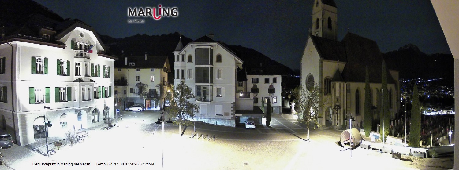 Archiv Foto Webcam Pfarrkirche Maria Himmelfahrt Marling