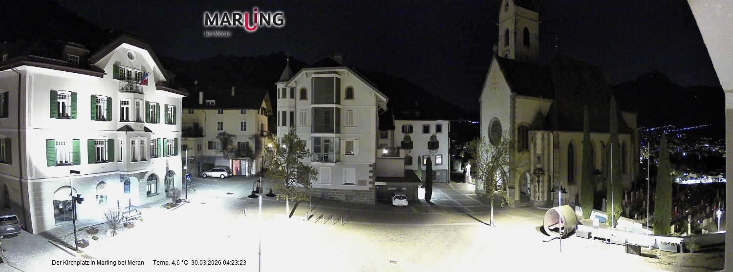Archiv Foto Webcam Pfarrkirche Maria Himmelfahrt Marling