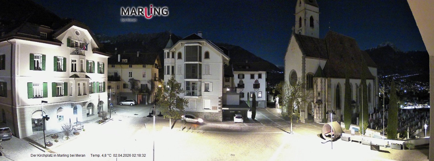 Archiv Foto Webcam Pfarrkirche Maria Himmelfahrt Marling