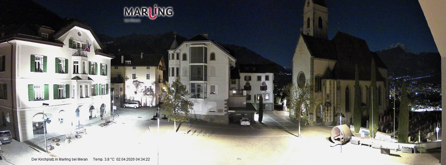 Archiv Foto Webcam Pfarrkirche Maria Himmelfahrt Marling