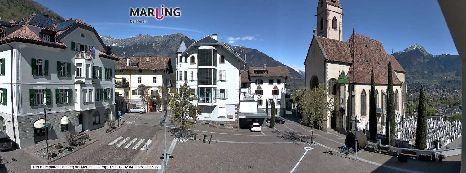 Archiv Foto Webcam Pfarrkirche Maria Himmelfahrt Marling