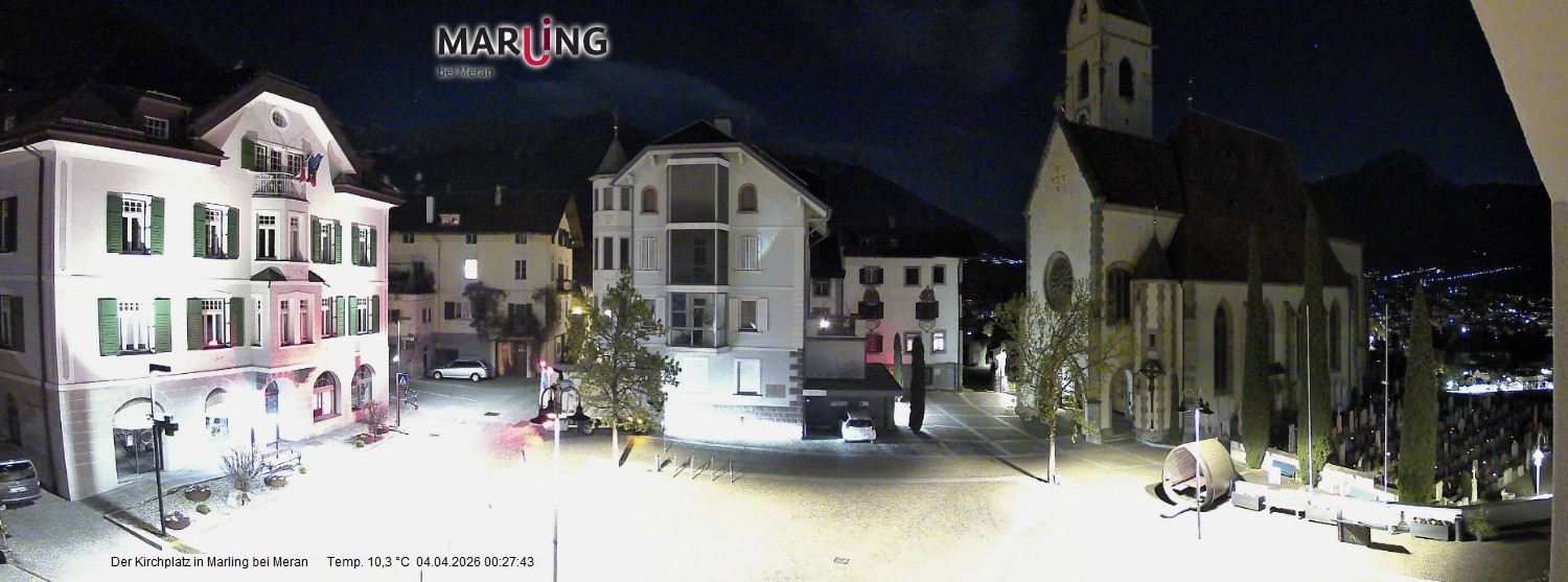 Archiv Foto Webcam Pfarrkirche Maria Himmelfahrt Marling