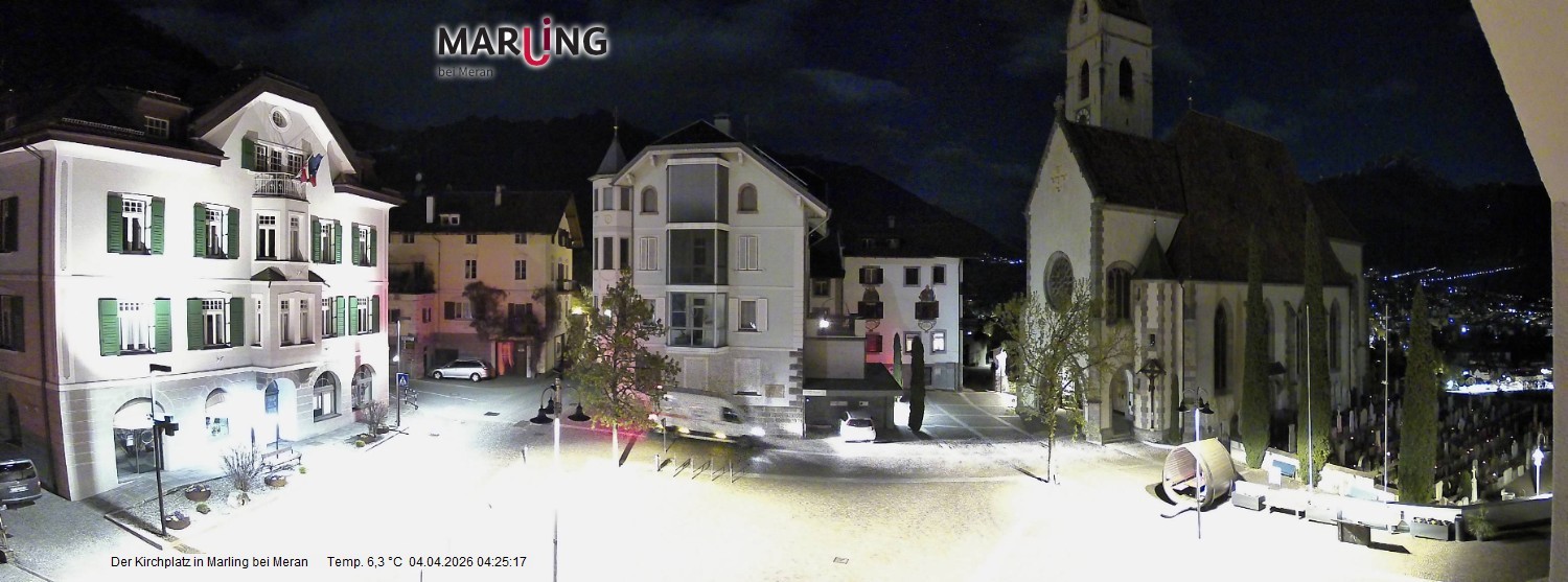 Archiv Foto Webcam Pfarrkirche Maria Himmelfahrt Marling