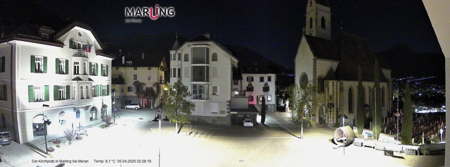 Archiv Foto Webcam Pfarrkirche Maria Himmelfahrt Marling