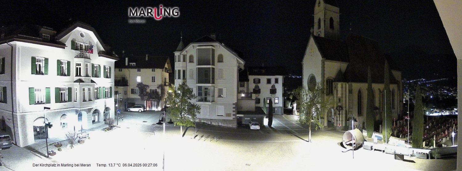 Archiv Foto Webcam Pfarrkirche Maria Himmelfahrt Marling