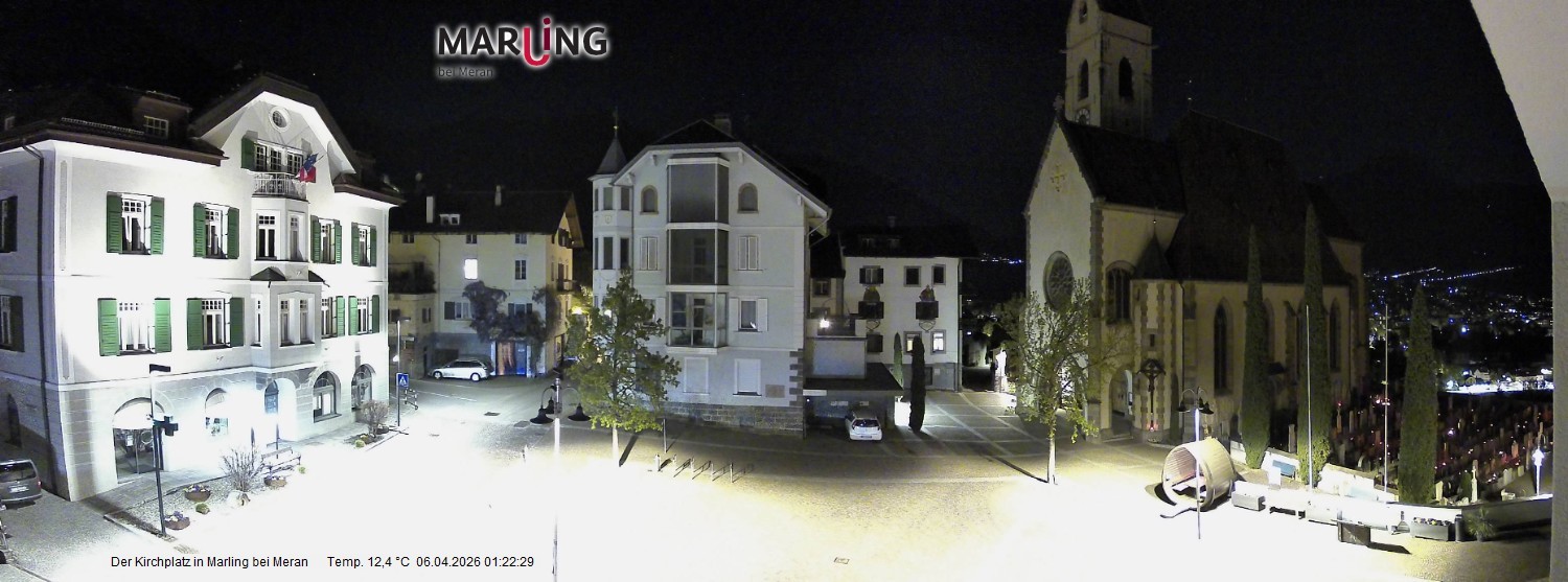 Archiv Foto Webcam Pfarrkirche Maria Himmelfahrt Marling