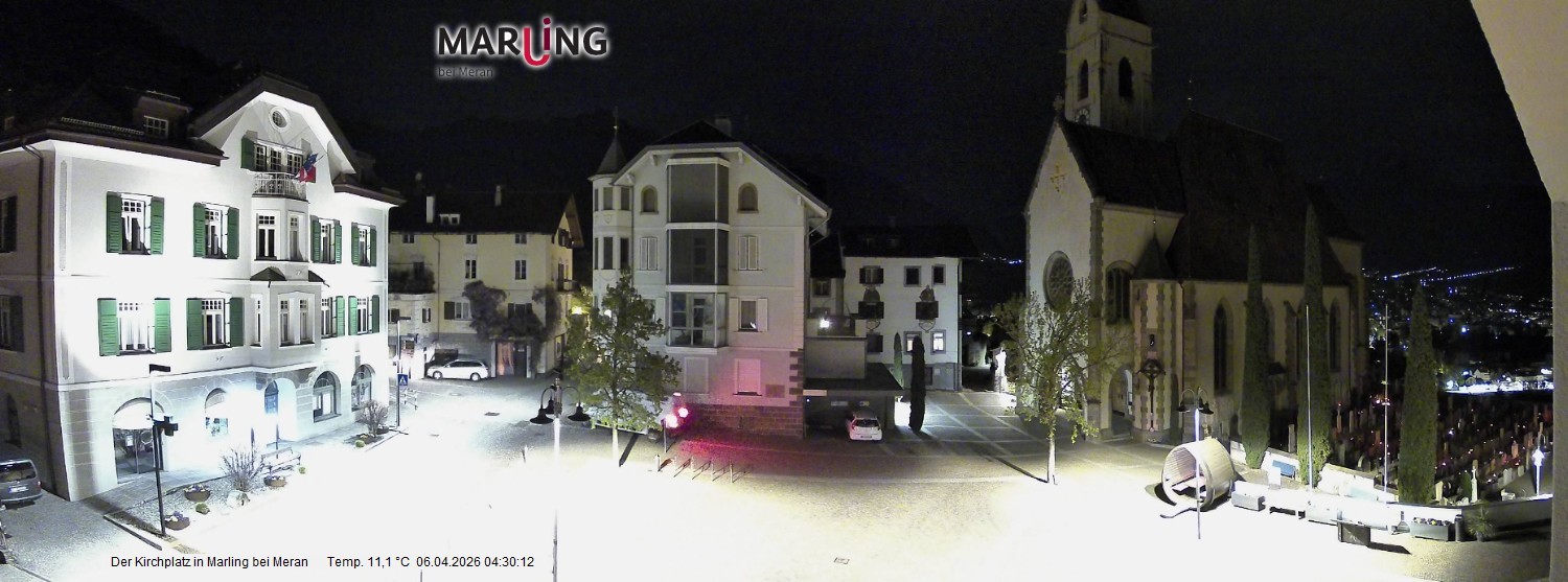 Archiv Foto Webcam Pfarrkirche Maria Himmelfahrt Marling