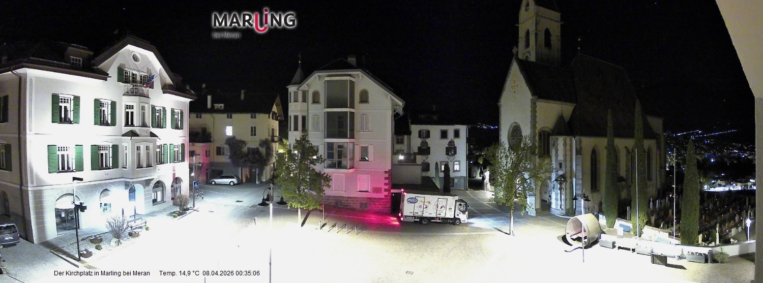 Archiv Foto Webcam Pfarrkirche Maria Himmelfahrt Marling