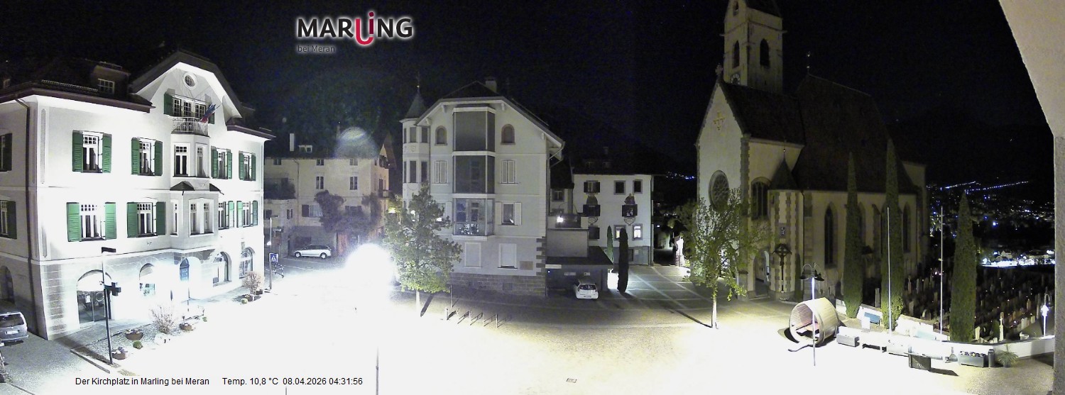Archiv Foto Webcam Pfarrkirche Maria Himmelfahrt Marling