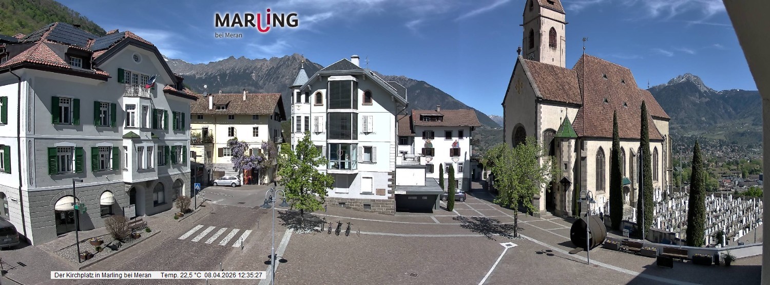 Archiv Foto Webcam Pfarrkirche Maria Himmelfahrt Marling