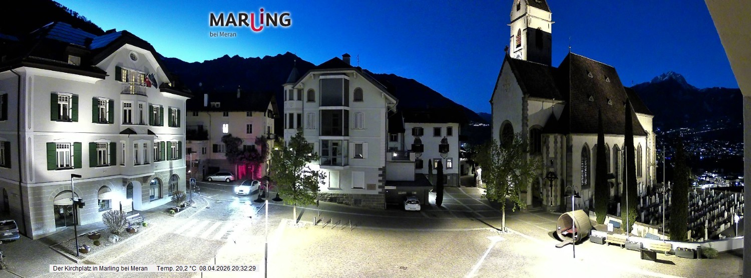 Archiv Foto Webcam Pfarrkirche Maria Himmelfahrt Marling