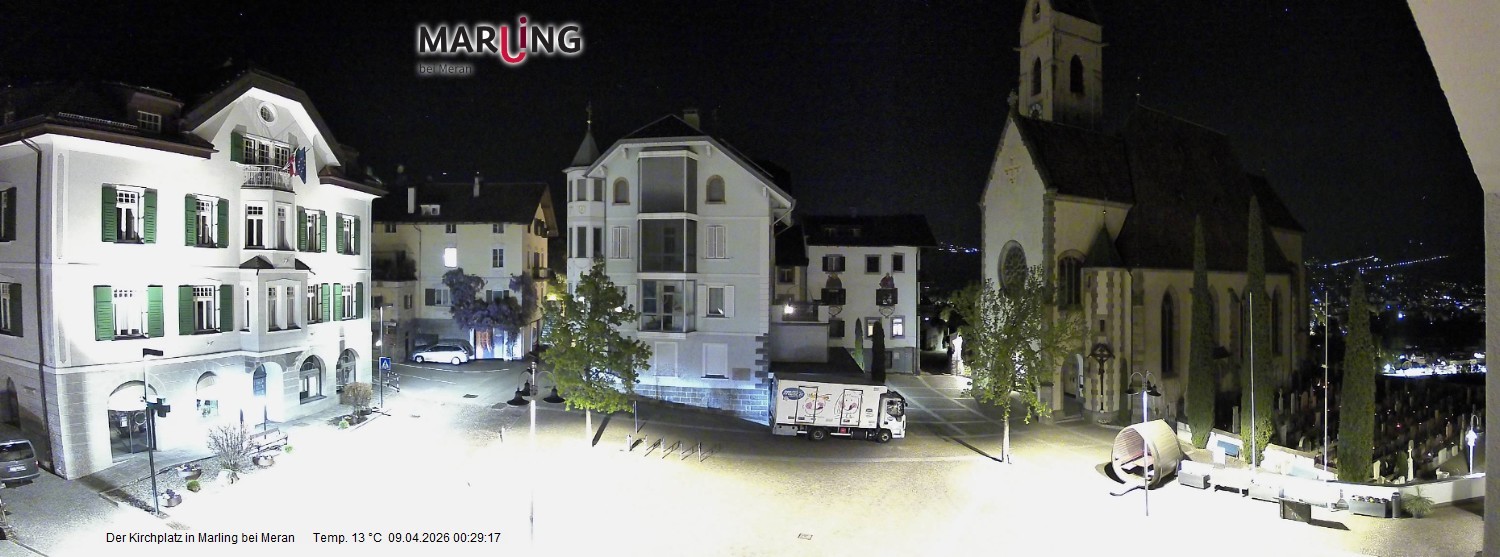 Archiv Foto Webcam Pfarrkirche Maria Himmelfahrt Marling