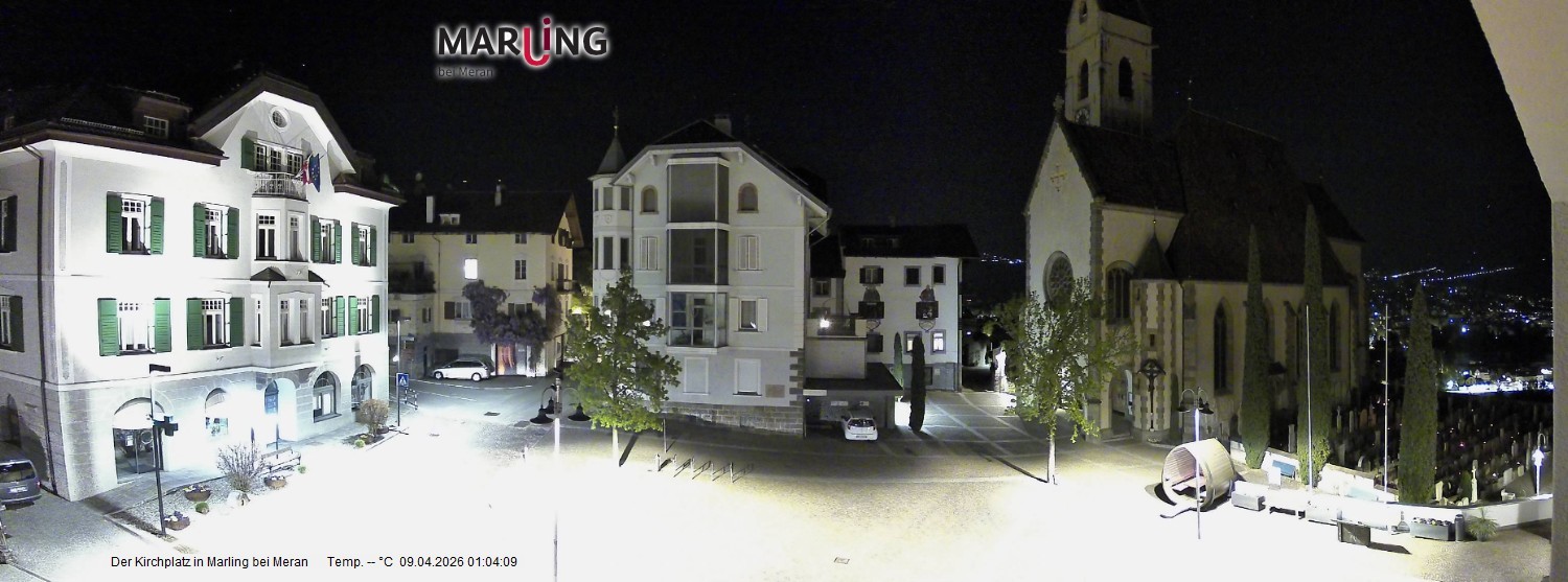 Archiv Foto Webcam Pfarrkirche Maria Himmelfahrt Marling