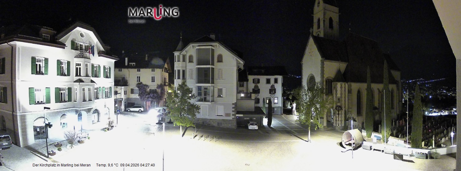 Archiv Foto Webcam Pfarrkirche Maria Himmelfahrt Marling