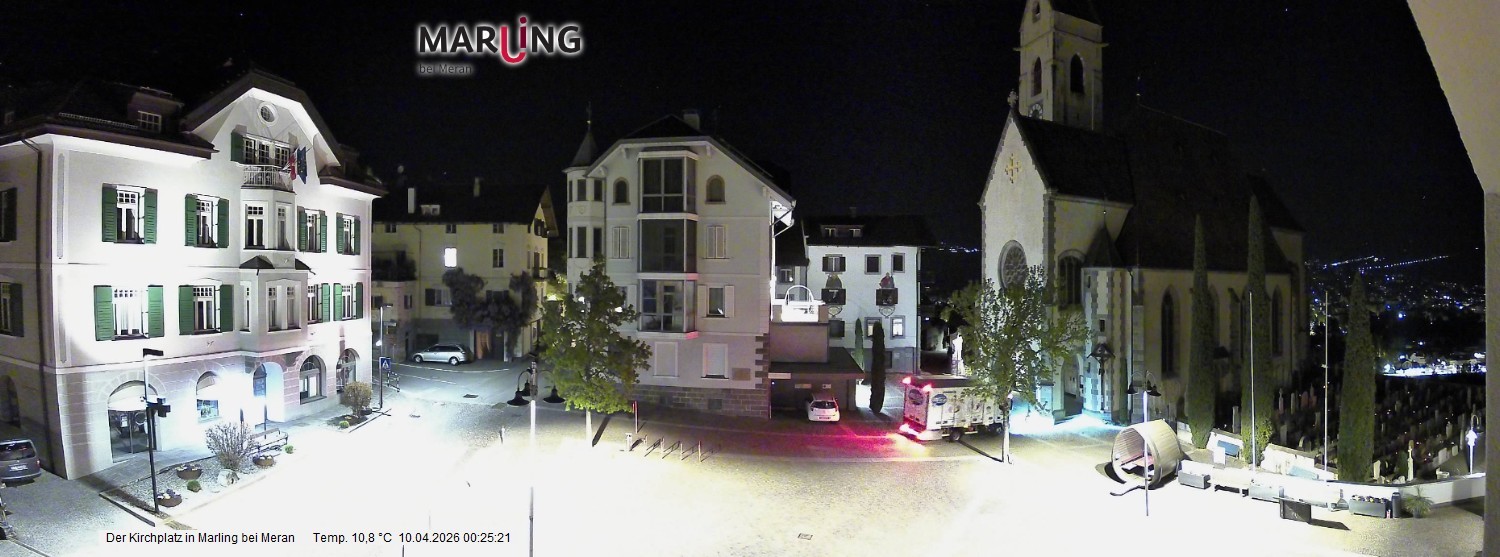 Archiv Foto Webcam Pfarrkirche Maria Himmelfahrt Marling