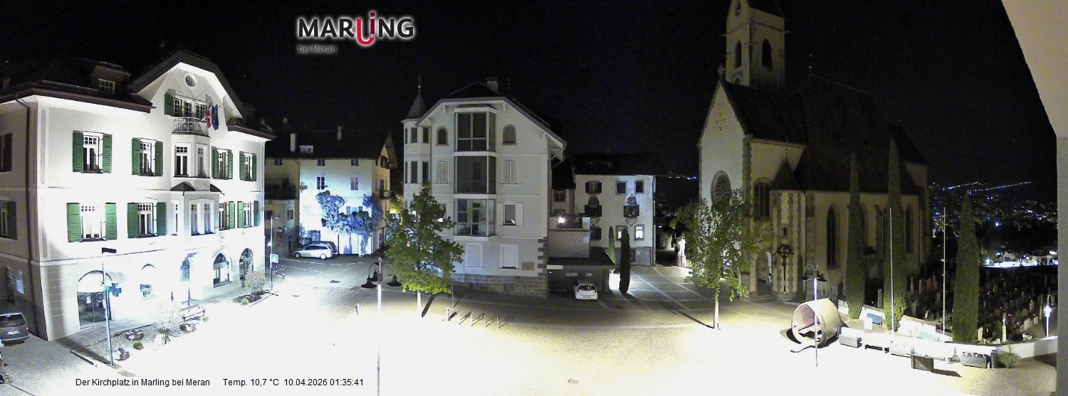 Archiv Foto Webcam Pfarrkirche Maria Himmelfahrt Marling