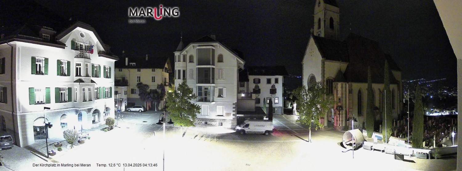 Archiv Foto Webcam Pfarrkirche Maria Himmelfahrt Marling