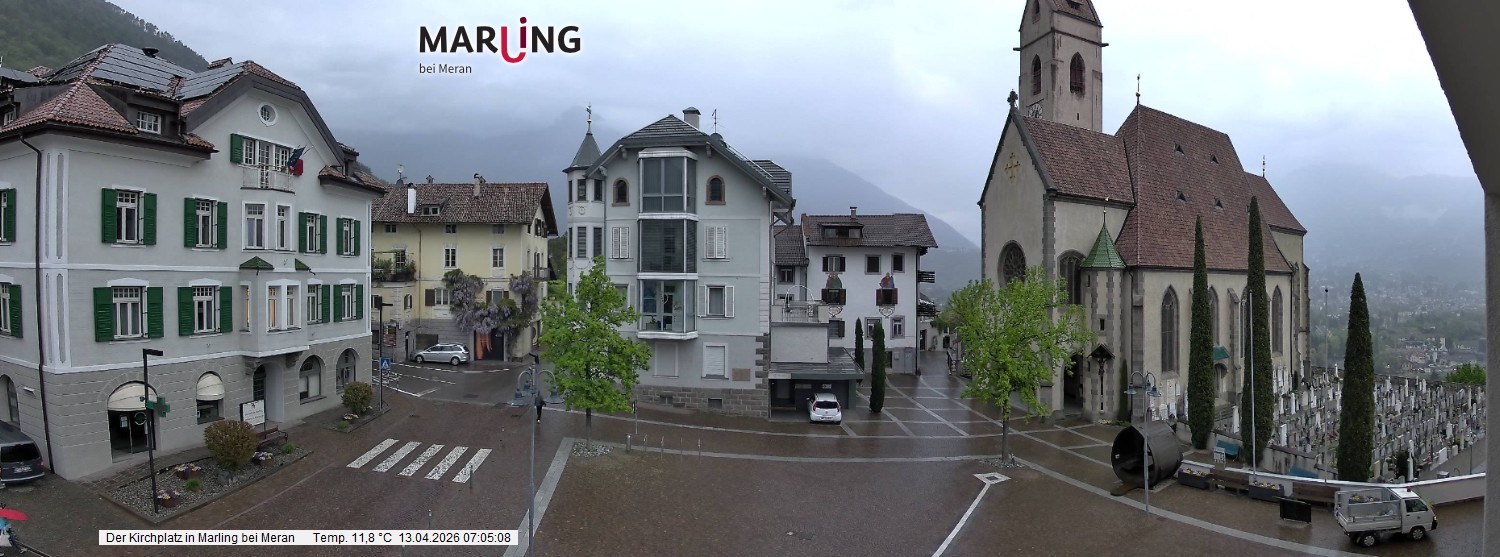 Archiv Foto Webcam Pfarrkirche Maria Himmelfahrt Marling