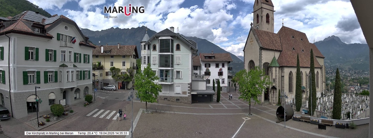 Archiv Foto Webcam Pfarrkirche Maria Himmelfahrt Marling