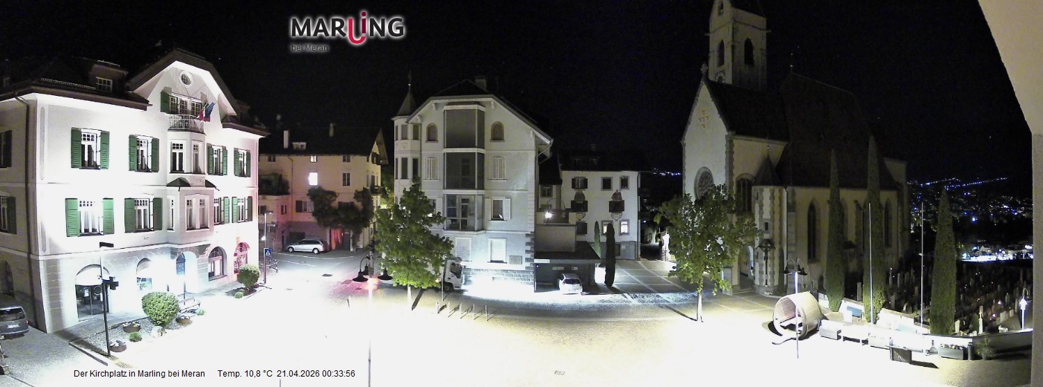 Archiv Foto Webcam Pfarrkirche Maria Himmelfahrt Marling