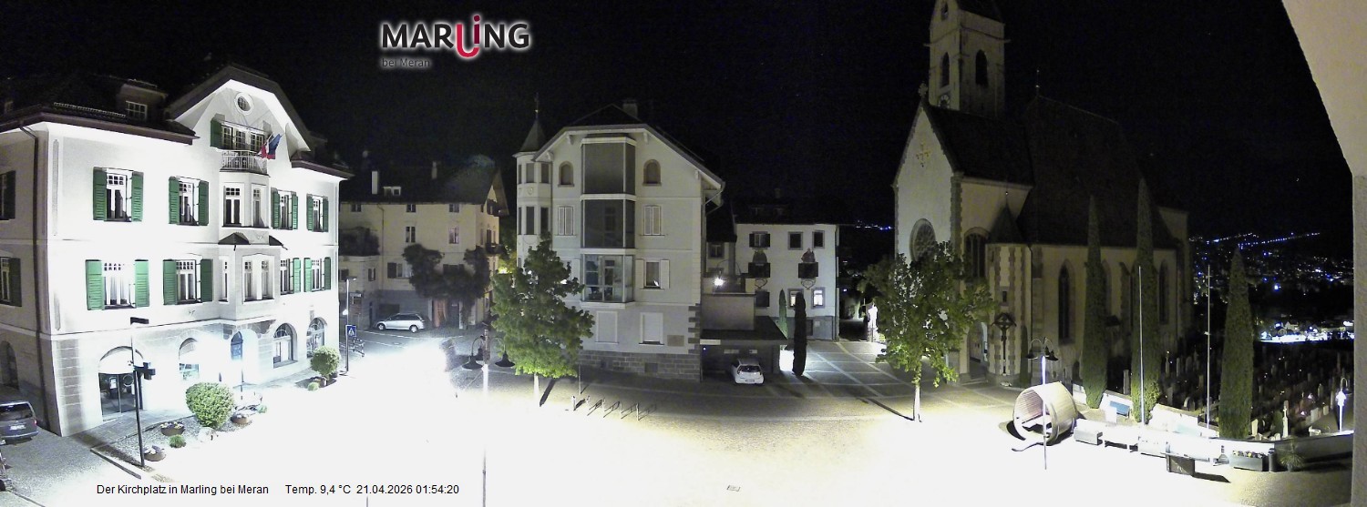 Archiv Foto Webcam Pfarrkirche Maria Himmelfahrt Marling