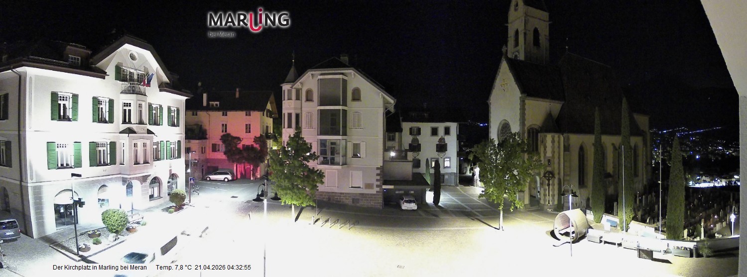 Archiv Foto Webcam Pfarrkirche Maria Himmelfahrt Marling