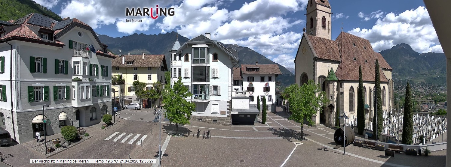 Archiv Foto Webcam Pfarrkirche Maria Himmelfahrt Marling