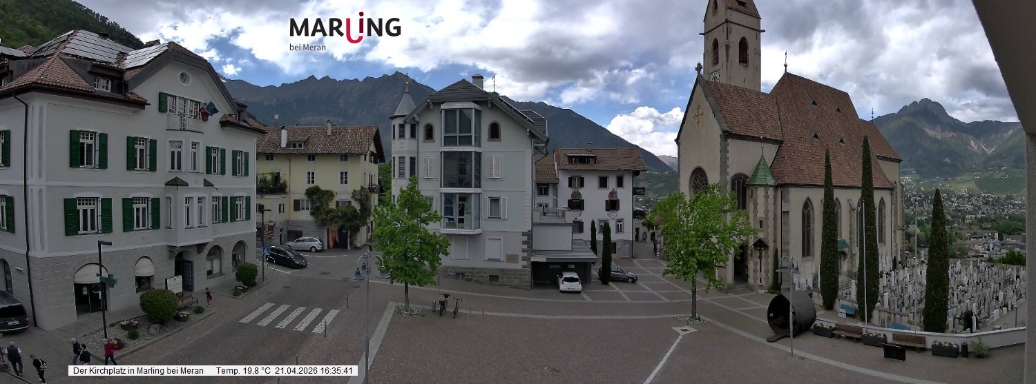 Archiv Foto Webcam Pfarrkirche Maria Himmelfahrt Marling
