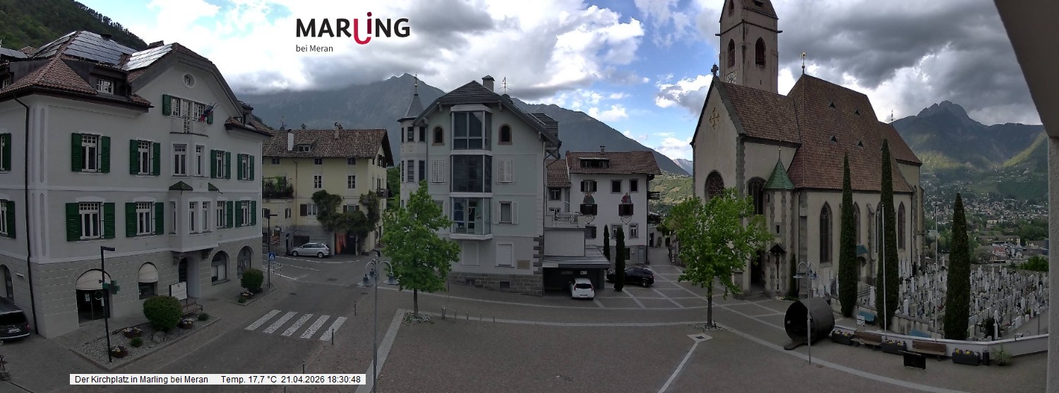 Archiv Foto Webcam Pfarrkirche Maria Himmelfahrt Marling