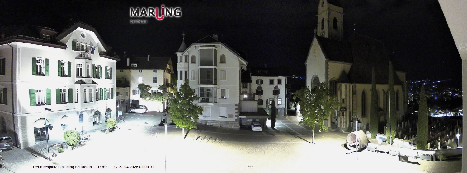 Archiv Foto Webcam Pfarrkirche Maria Himmelfahrt Marling