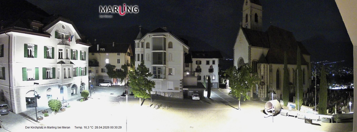 Archiv Foto Webcam Pfarrkirche Maria Himmelfahrt Marling