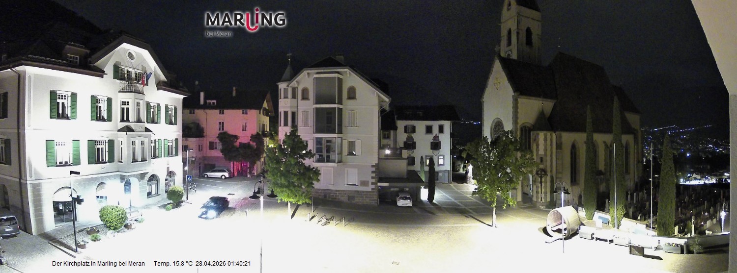 Archiv Foto Webcam Pfarrkirche Maria Himmelfahrt Marling