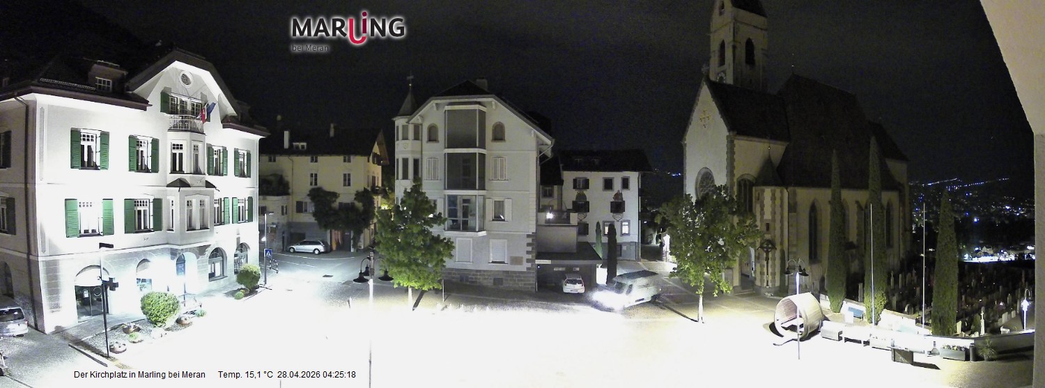 Archiv Foto Webcam Pfarrkirche Maria Himmelfahrt Marling