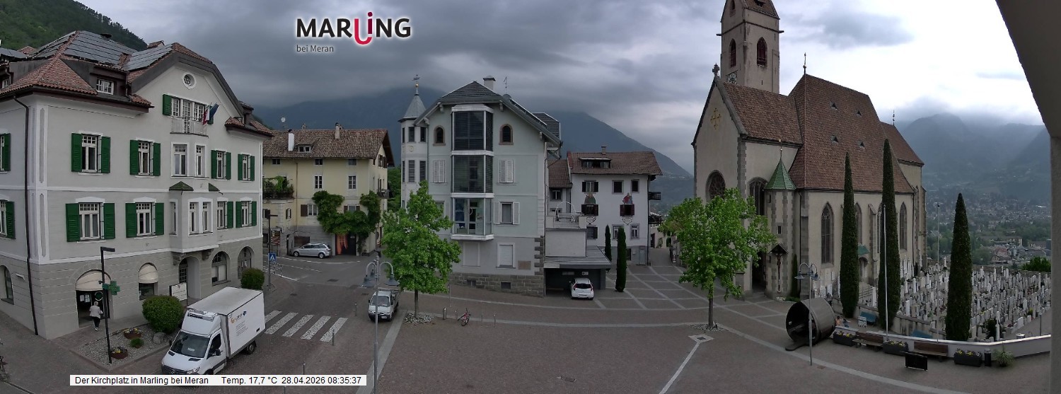 Archiv Foto Webcam Pfarrkirche Maria Himmelfahrt Marling
