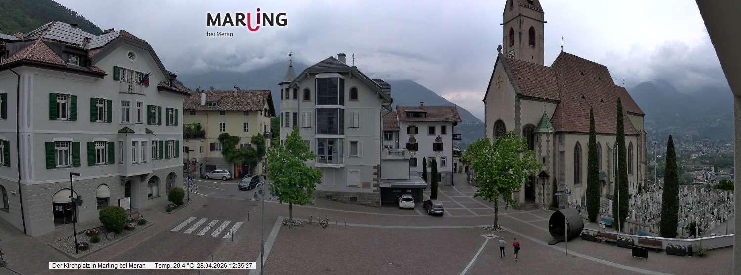 Archiv Foto Webcam Pfarrkirche Maria Himmelfahrt Marling