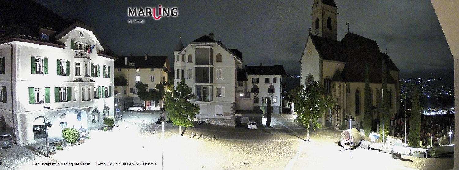 Archiv Foto Webcam Pfarrkirche Maria Himmelfahrt Marling