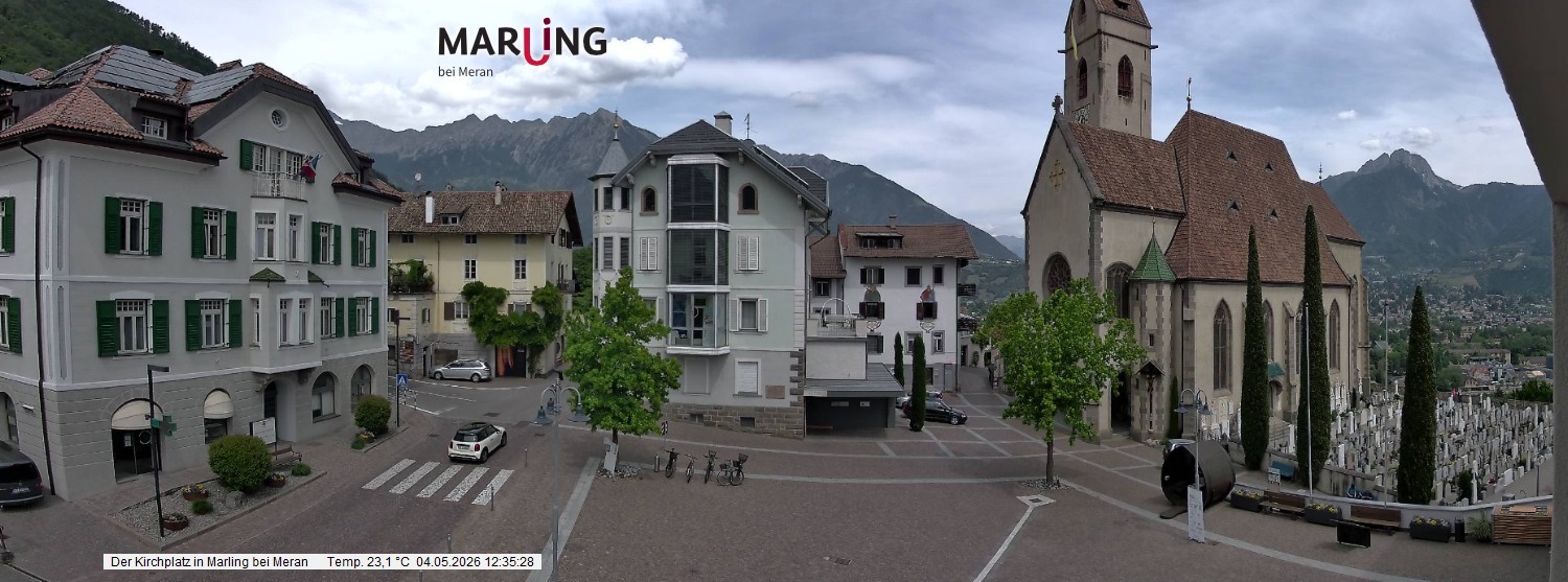 Archiv Foto Webcam Pfarrkirche Maria Himmelfahrt Marling