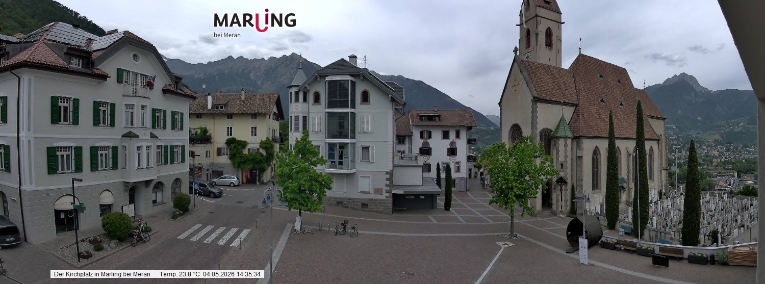 Archiv Foto Webcam Pfarrkirche Maria Himmelfahrt Marling
