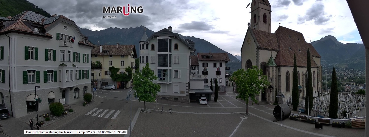 Archiv Foto Webcam Pfarrkirche Maria Himmelfahrt Marling