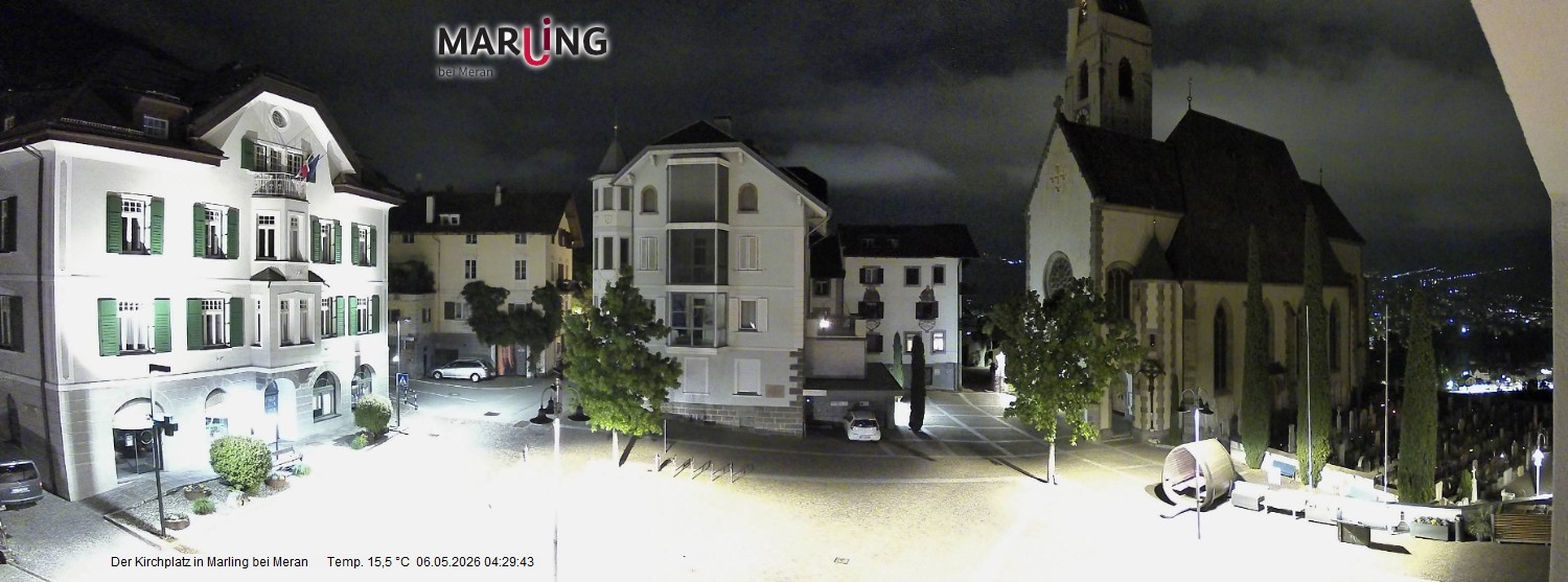 Archiv Foto Webcam Pfarrkirche Maria Himmelfahrt Marling