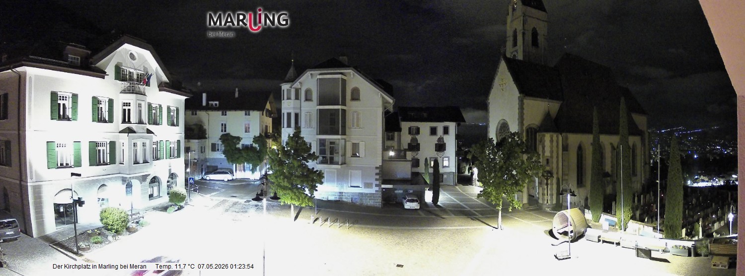 Archiv Foto Webcam Pfarrkirche Maria Himmelfahrt Marling