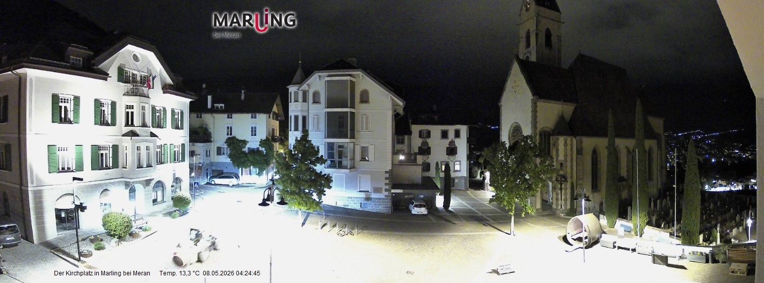 Archived image Webcam Marling - Piazza Chiesa