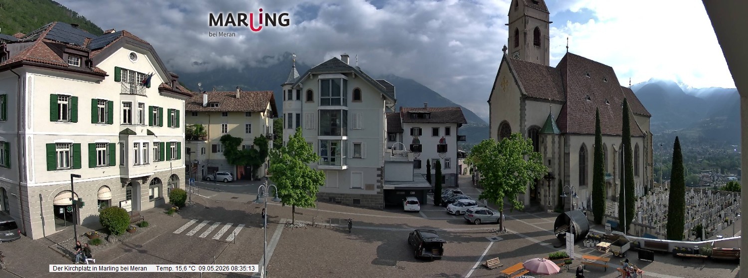 Archiv Foto Webcam Pfarrkirche Maria Himmelfahrt Marling